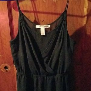 Navy blue sun dress.